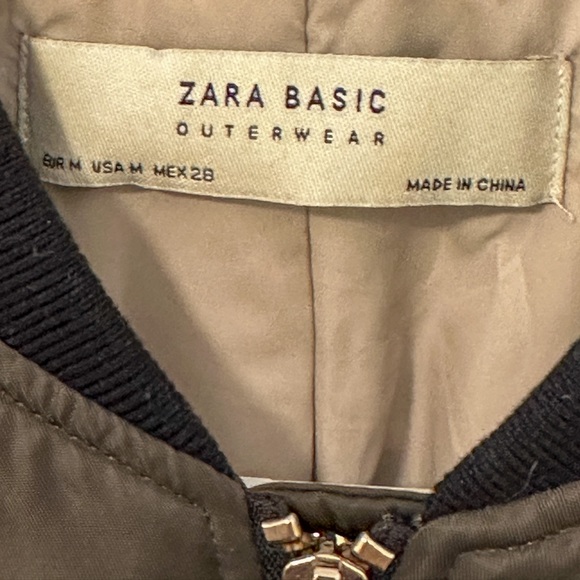 Zara Bomber Jacket - Olive Green - Picture 3 of 3